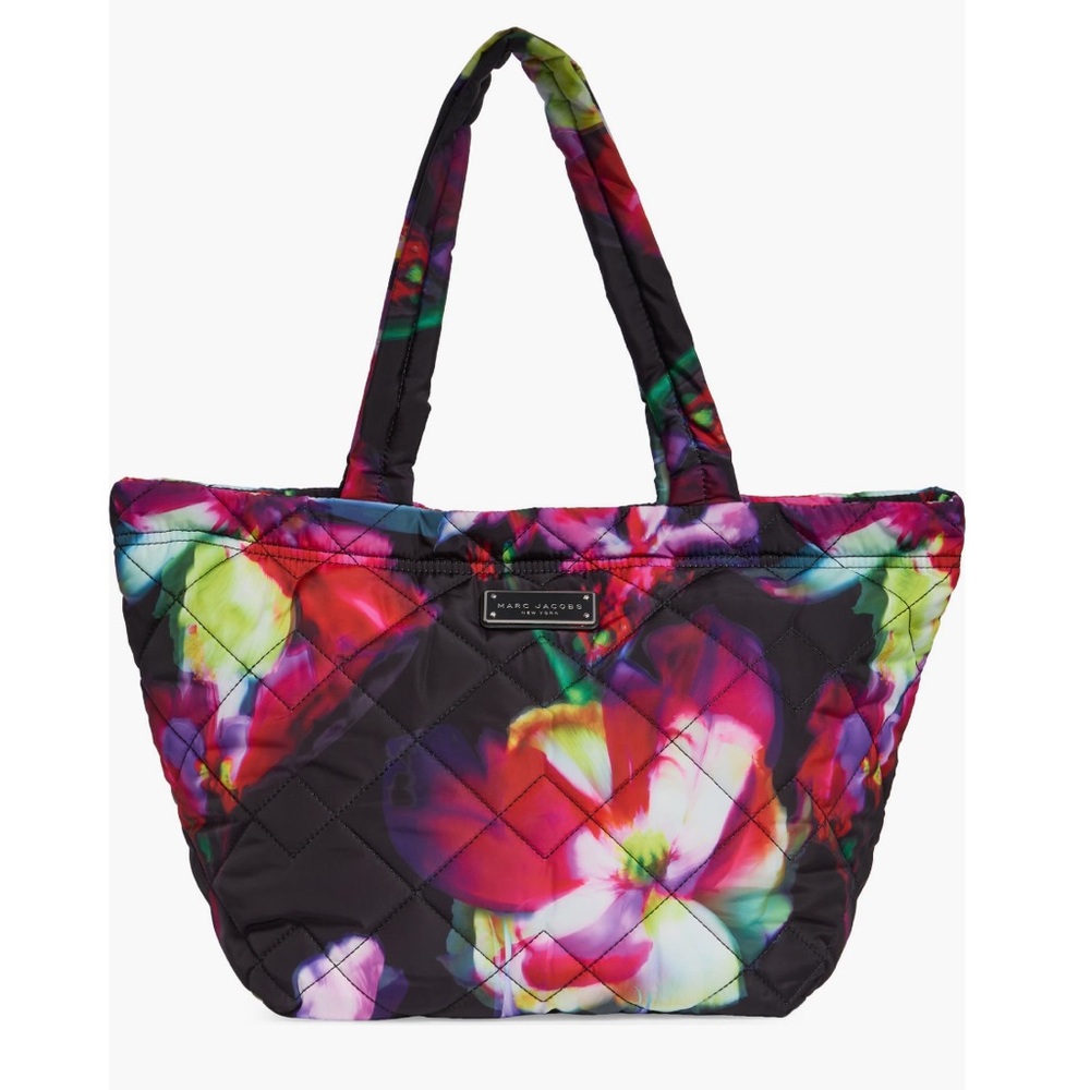 Marc Jacobs, Multicolor Floral Quilted Nylon Tote Bag, STUNNING - Picture 2 of 10